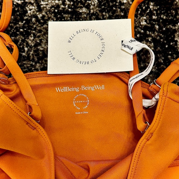 WELLBEING + BEINGWELL || FlowWell Misa Tank in Adobe Brown - SZ XXS 🧡NWT🧡 - Picture 4 of 9